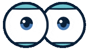 Happy Eyes Sticker by Mister Lemonade