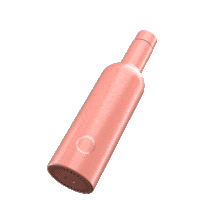 plonkbottles summer wine rose peach Sticker