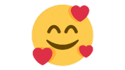 emojivid emoji emojivid smileys smilingfacewithhearts Sticker