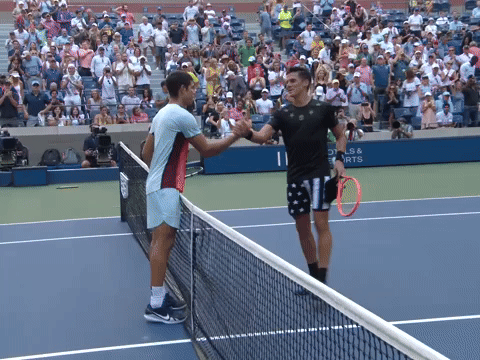 Alcaraz and Coria Hug It Out