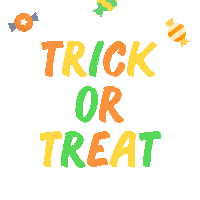 Trick Or Treat Halloween Sticker