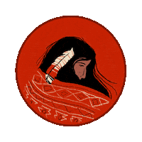 Native American Columbus Sticker by INTO ACTION