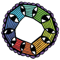 mardi gras gay Sticker