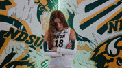 Volleyball Bison GIF by NDSU Athletics