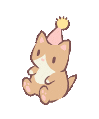 catsandsoup happy cat party celebration Sticker