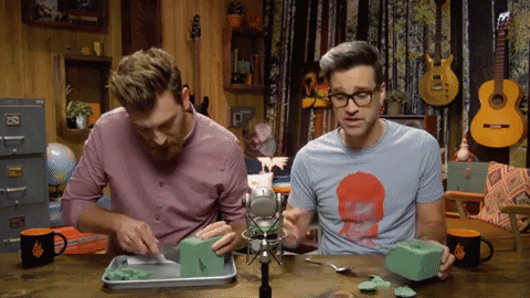 Foam Cutting Satisfying GIF by Rhett and Link