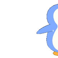 Scared Run Sticker by Pudgy Penguins