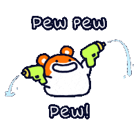 Pew Pew Summer Sticker