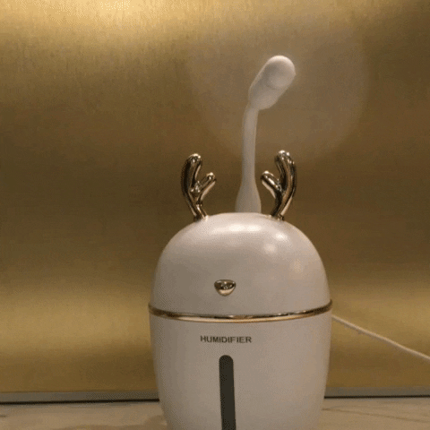 PinkGoldDesign giphyupload antlers humidifier fan humidifier GIF