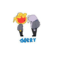 Sad Fire Sticker