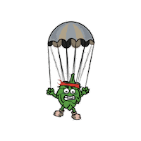 Parachute Sticker by avnge brewing