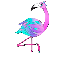 CasaTrans drag trans flamingo bogota Sticker