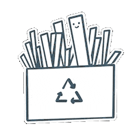 chopvalue shake recycle chop chopsticks Sticker