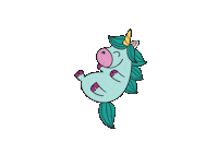 Einhorn Sticker by Ponyfarben