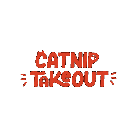 catniptakeout cats kitty kittens playful Sticker