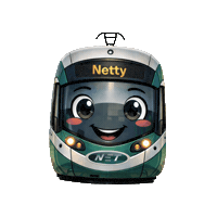 nettram net nottingham trams nettram Sticker