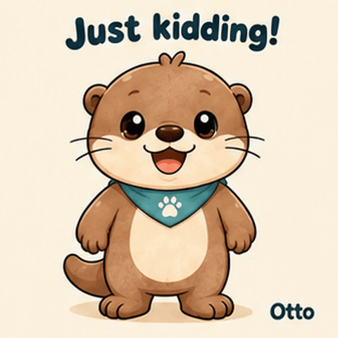 Just Kidding! A Cheeky Otto the Otter
