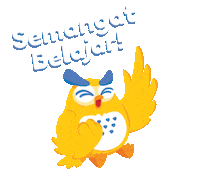 bird good luck Sticker by Edutore by Gramedia