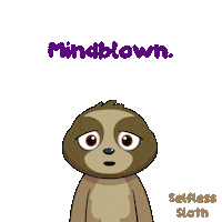 Sloth Mind Blown Sticker by VeeFriends
