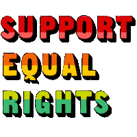 Human Rights Love Sticker