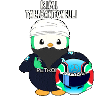 Penguin F1 Sticker by Abster