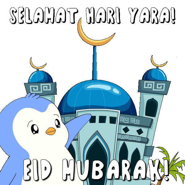 Pray Eid Al Fitr Sticker by Pudgy Penguins