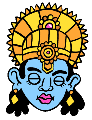 Meditation Psychedelia Sticker by Russell Taysom