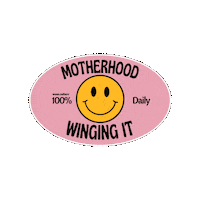 themomculture mom culture the mom culture motherhood winging it Sticker