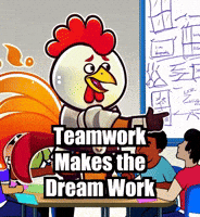 Teamwork Makes The Dream Work Team GIF by Zorooster