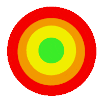 andreyaniv trippy colors target circles Sticker