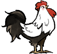 Chinese Zodiac Chicken Sticker by Sticky Brain Studios