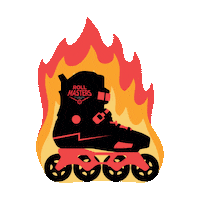 RollMasters fire super skating extra Sticker
