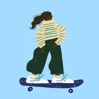 rach-foster illustration drawing skate skateboarding GIF