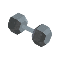 Dumbbell Sticker by Planet Fitness
