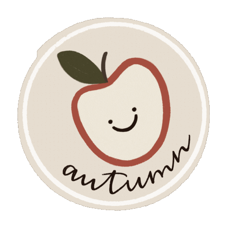 Fall Apple Sticker