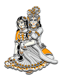 Sweet Love Krishna Sticker
