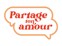 Amour Partage Sticker by Office québécois de la langue française