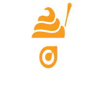 brixholdings ol froyo frozen yogurt orange leaf Sticker