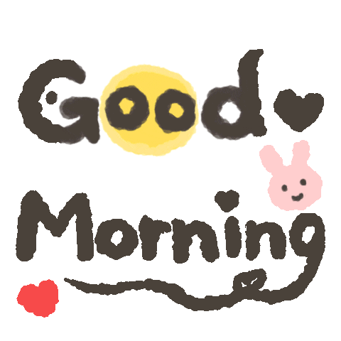 rabbitgod giphyupload good morning 早安 rabbitgod Sticker