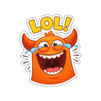 Happy Cracking Up Sticker by Momo & Tulus