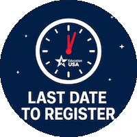 Logo Clock Sticker by educationusaczech