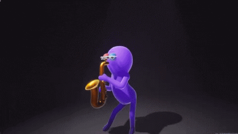 squanchgames giphyupload video game stare sax GIF