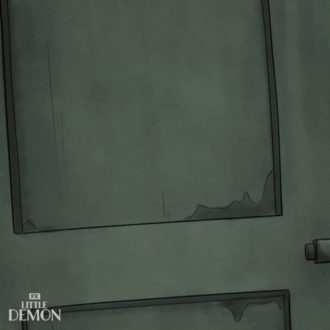 LittleDemonFX school scared oh no kick GIF