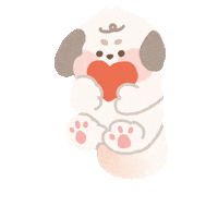 Illustration Puppy Sticker