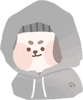 Illustration Puppy Sticker