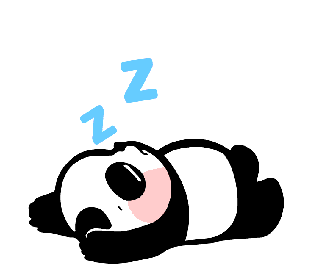 Sleep Panda Sticker by Shiny bear