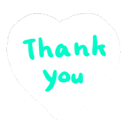 Thank You Sticker by Gunmaunofficial