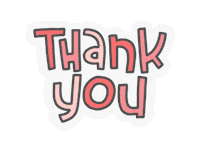 Pink Thank You Sticker