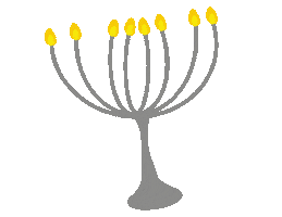 Hanukkah Love Sticker by TheCoolHeART