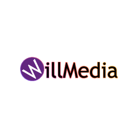 WillMedia giphygifmaker logo neon willmedia Sticker